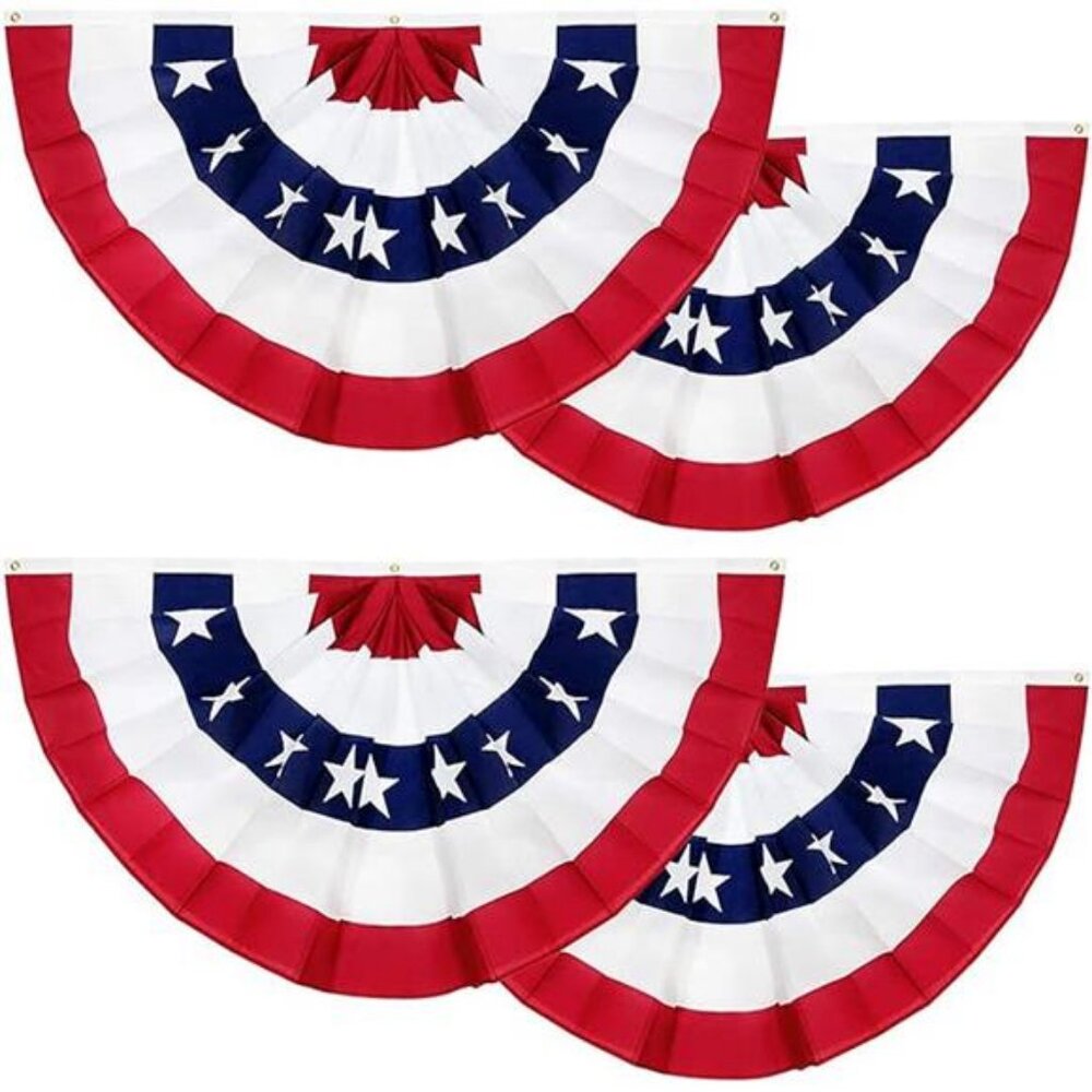 1.5X3 Ft Patriotic 4th of July Decoration Bunting Flag Red White Blue US Banner - Picture 7 of 7